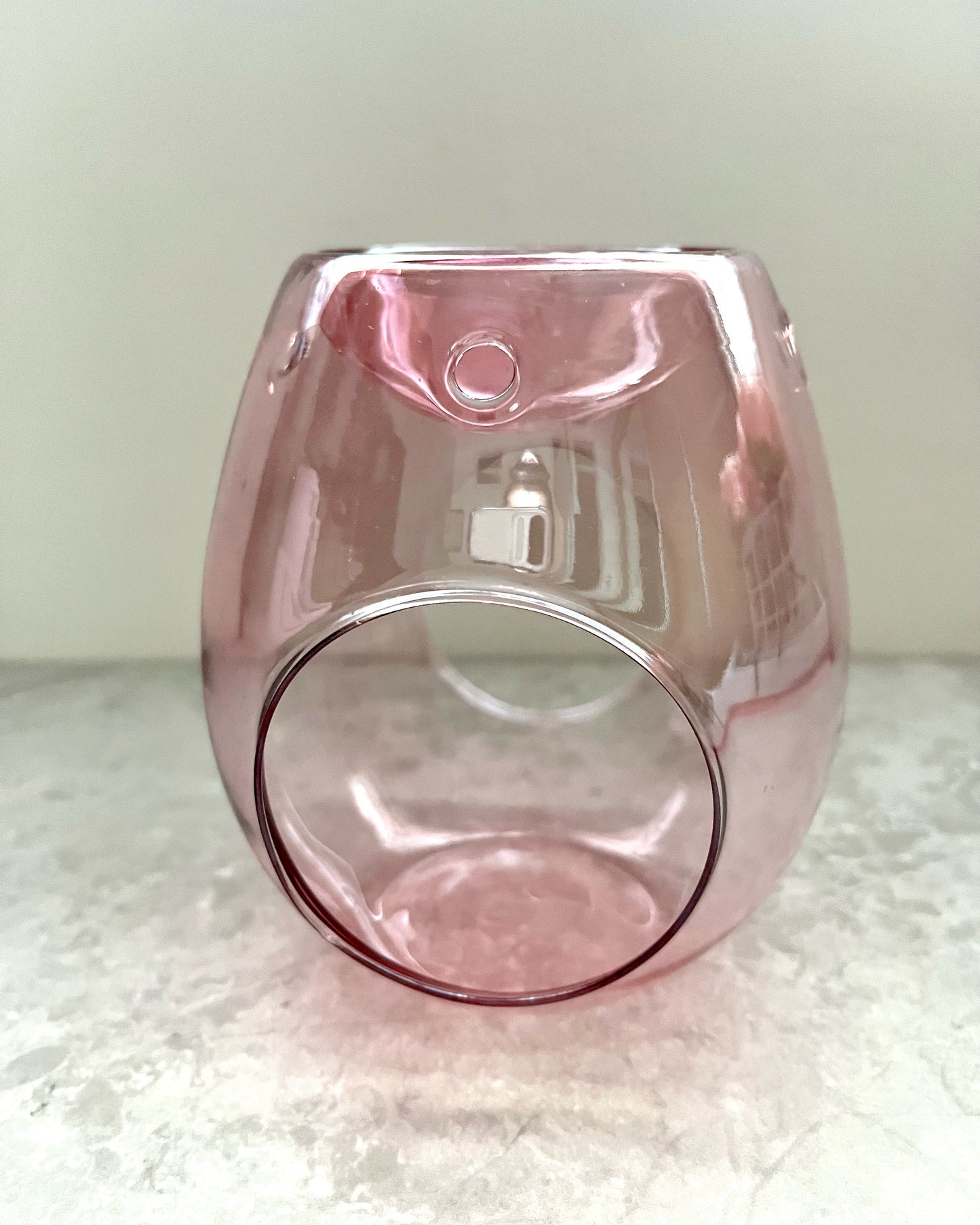 Pink Glass Wax Burner